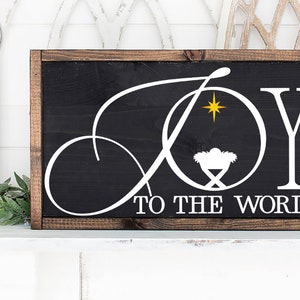 Joy to The World SVG | Christmas Manger Design