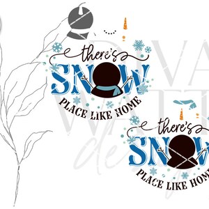 There's Snow Place Like Home SVG | Christmas Winter Design - Etsy