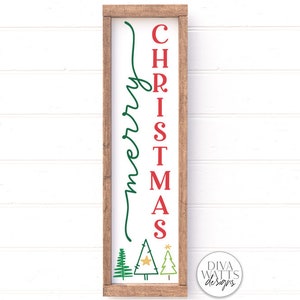 Vertical Christmas SVG Bundle Winter Porch Sign Makers Bundle image 5