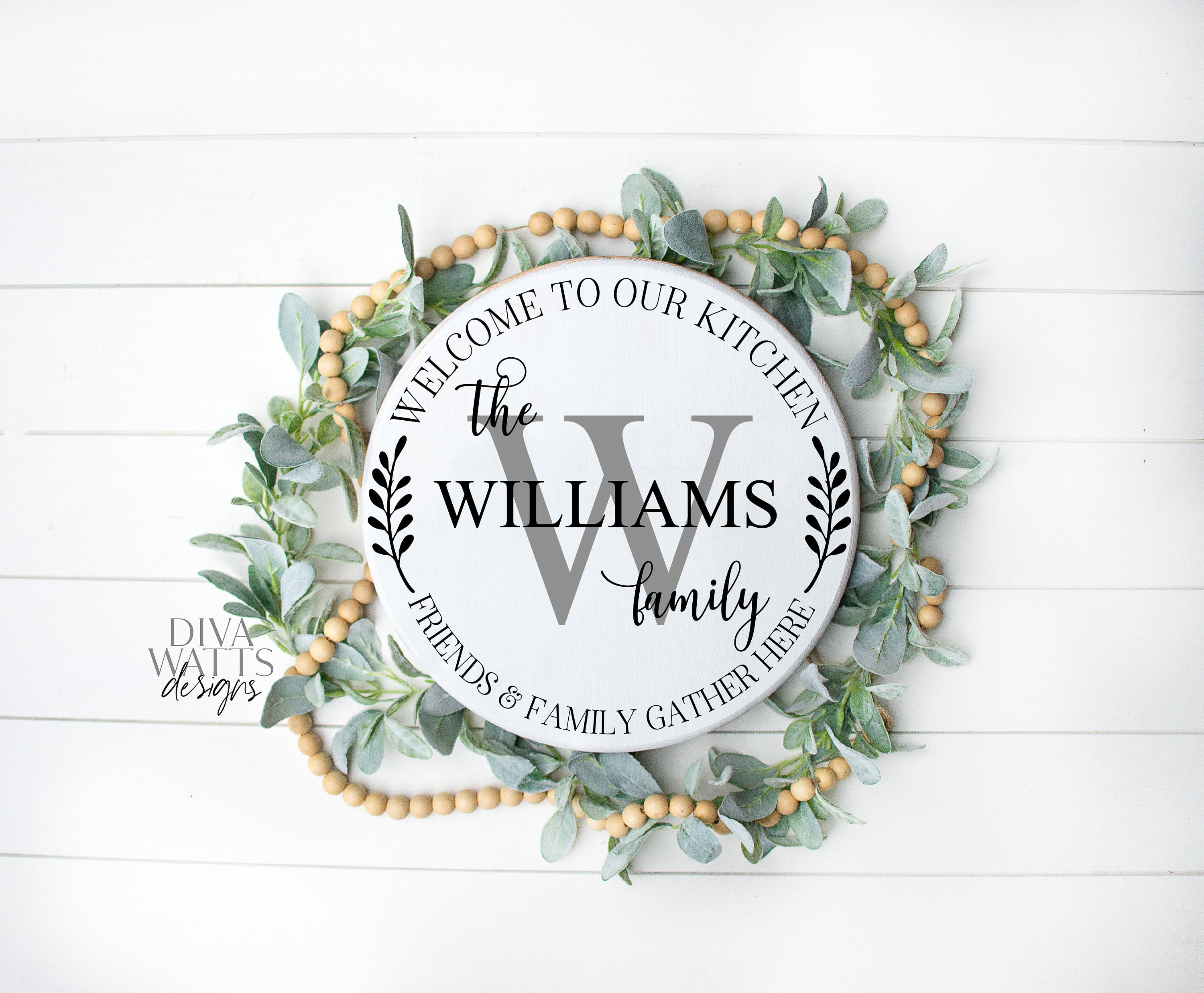 Download SVG Kitchen Monogram | Cutting File | Family Last Name ...
