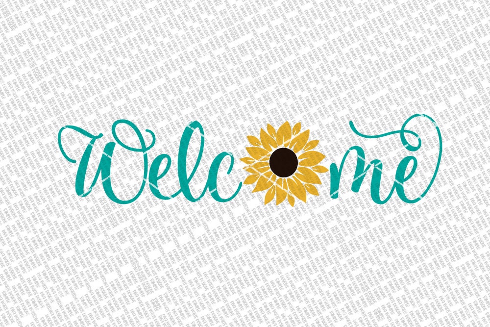 Free Free 128 Sunflower Welcome Sign Svg SVG PNG EPS DXF File