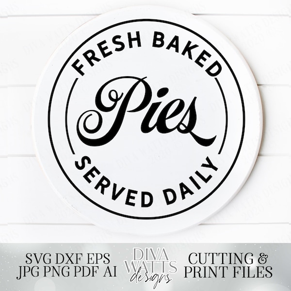 Fresh Baked Pies Sign Etsy