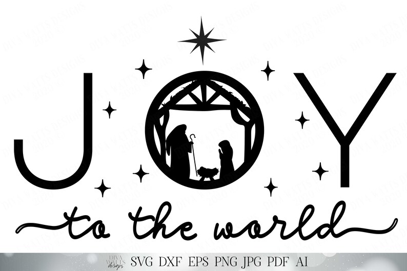 Joy To The World SVG Nativity SVG Christian SVG | Etsy