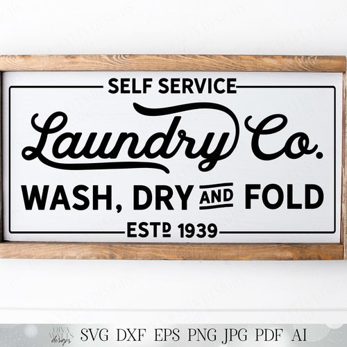 Laundry Room Sign Making Decal Svg Rustic Farmhouse Laundry - Etsy