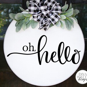 Oh Hello SVG | Farmhouse Sign Design