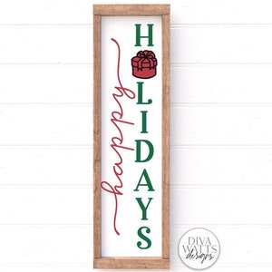 Vertical Christmas SVG Bundle Winter Porch Sign Makers Bundle image 9