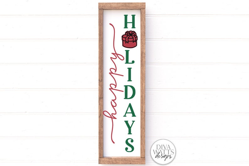 Vertical Christmas SVG Bundle Winter Porch Sign Makers Bundle image 9