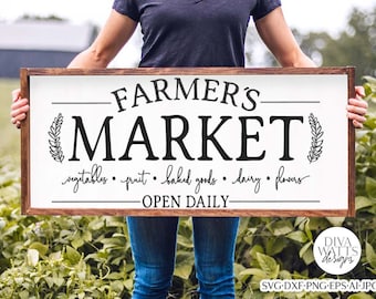 Farmer's Market SVG | Rustic Farmhouse Design
