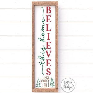 Vertical Christmas SVG Bundle Winter Porch Sign Makers Bundle image 3