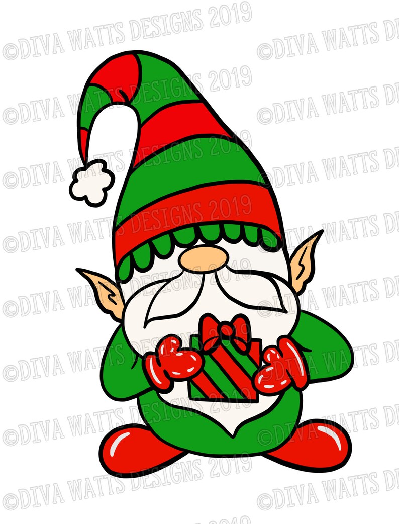 Download SVG Elf Gnome Cutting File Santa's Helper Christmas | Etsy