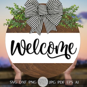 Welcome SVG Welcome Sign svg Welcome Door Hanger SVG Simple Door Hanger svg Simple Welcome svg Simple svg For Making Signs svg Cricut svg