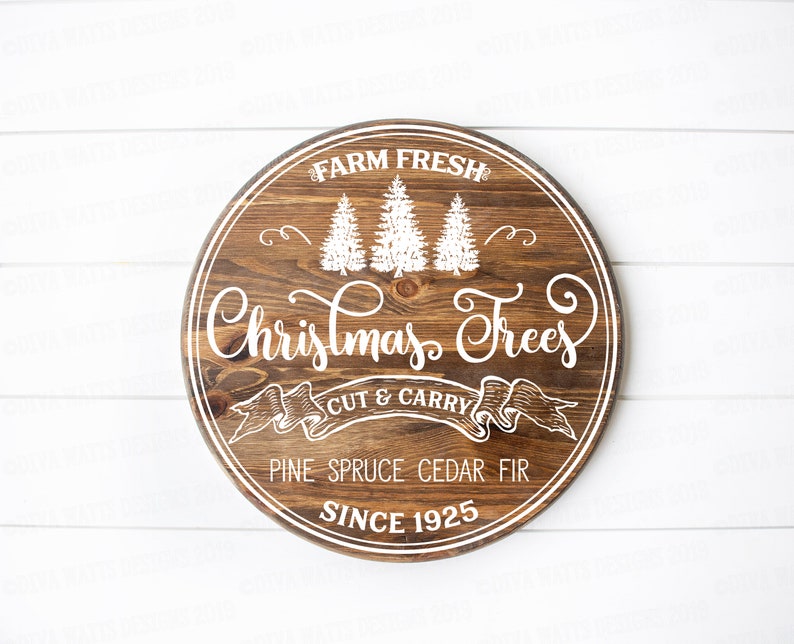 Download SVG Farm Fresh Christmas Trees Cutting File Cut and Carry ...