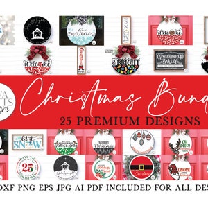 Christmas SVG Bundle of 25 Premium Designs | Sign Making SVG