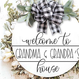 Welcome to (Insert Name) House SVG | Door Hanger Design