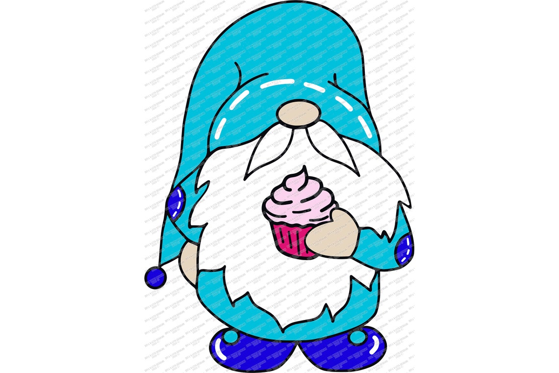Download Happy Birthday Gnome SVG 5 Variations dxf and more | Etsy