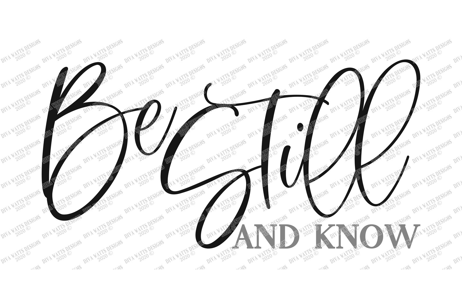 SVG Be Still and Know Cutting File Vinyl Stencil HTV - Etsy UK