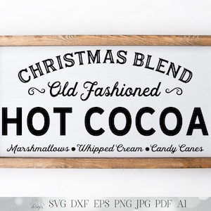 Hot Cocoa SVG | Christmas Kitchen Design