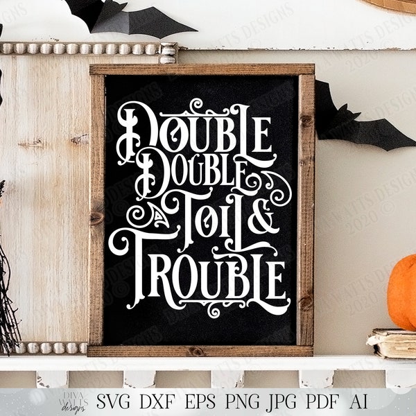 Double Double Toil and Trouble - Etsy
