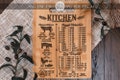 Kitchen Measurement Conversions Chart SVG Laser Kitchen Conversions SVG Laser Cutting Board SVG Farmhouse Cutting Board svg Baking Cheat