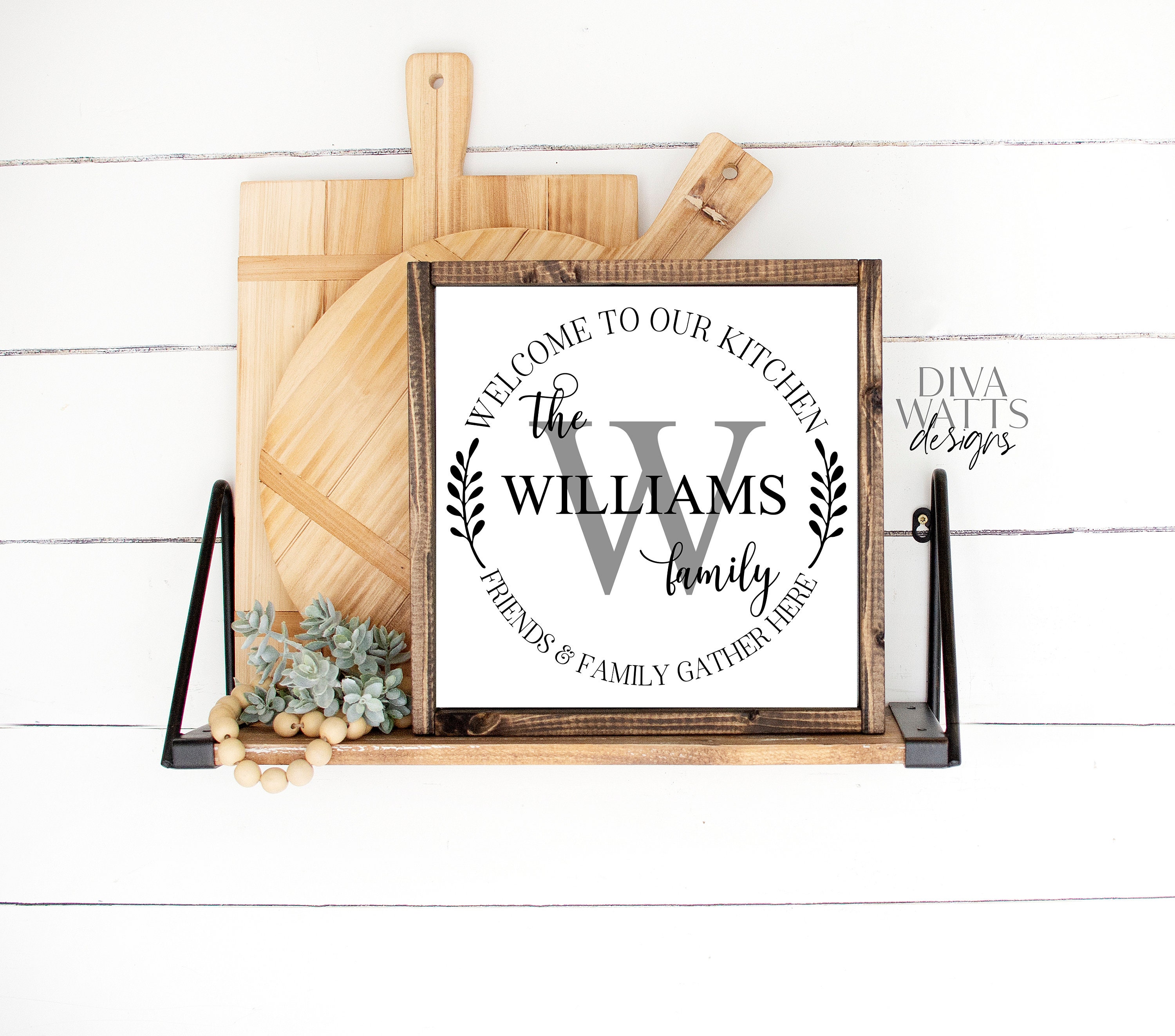 Download SVG Kitchen Monogram | Cutting File | Family Last Name ...