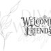 Welcome Friends SVG Vintage Welcome SVG Vintage Welcome SVG Vintage ...