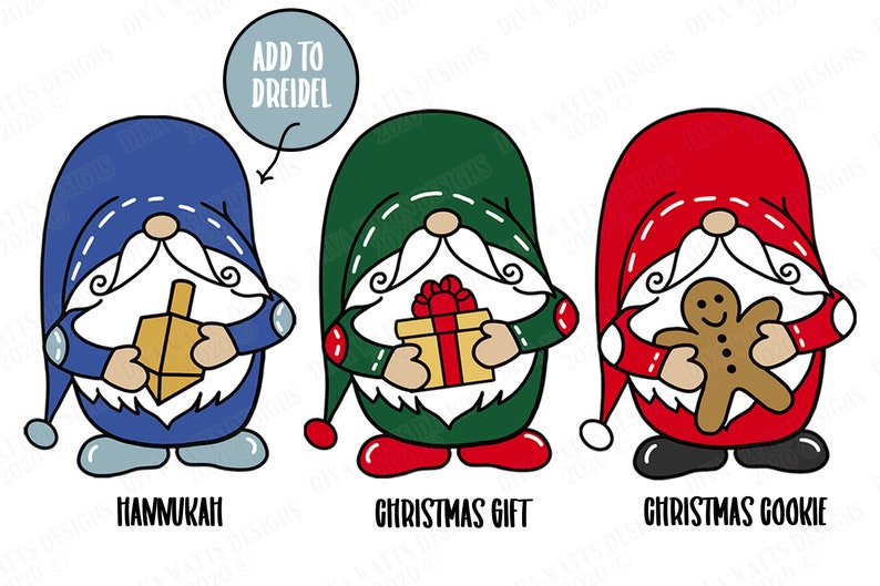 Download SVG Holiday Gnome Collection Cutting File Gnomes Set | Etsy