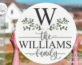 Family Wreath SVG Last Name Wreath SVG Personalize Your Own Wreath Modern Wreath SVG Classic Wreath svg Modern Farmhouse svg Rustic Sign svg
