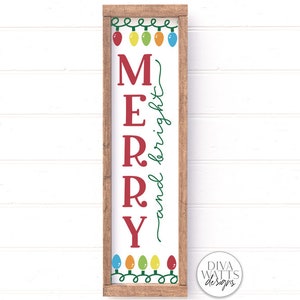 Vertical Christmas SVG Bundle Winter Porch Sign Makers Bundle image 6