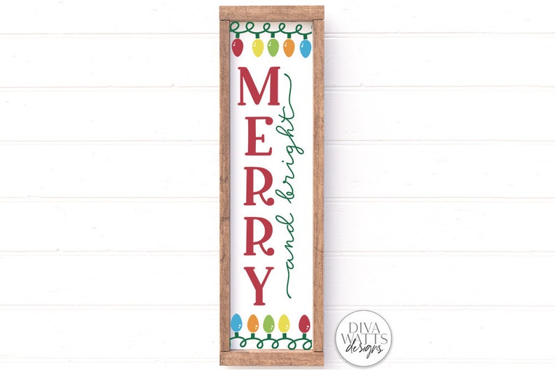 Vertical Christmas SVG Bundle Winter Porch Sign Makers Bundle image 6