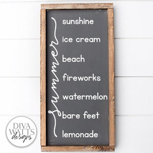 Summer Bucket List SVG | Modern Farmhouse Design