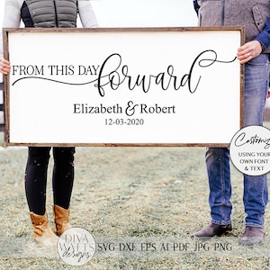 From This Day Forward SVG | Wedding & Marriage Sign SVG | dxf and more