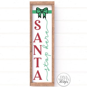 Vertical Christmas SVG Bundle Winter Porch Sign Makers Bundle image 4