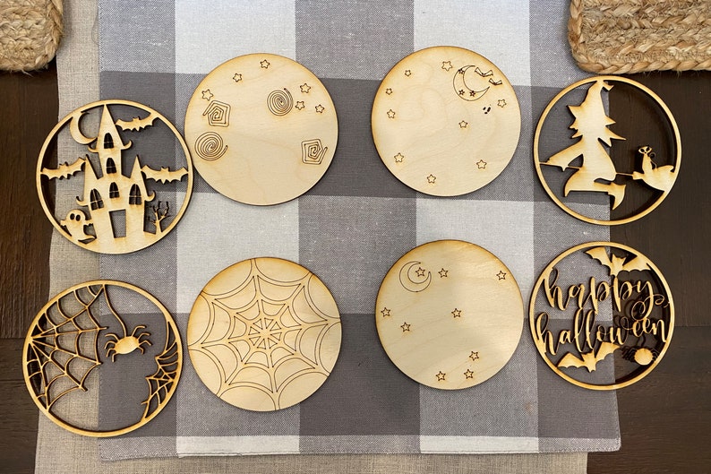 Download 3D Halloween Signs Glowforge SVG Set of 6 Designs Tiered | Etsy