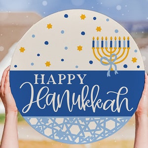 Happy Hanukkah SVG Winter SVG Welcome SVG Hanukkah svg Door Hanger For Hanukkah Door Hanger svg Hanukkah Sign svg Hanukkah svg Sign svg