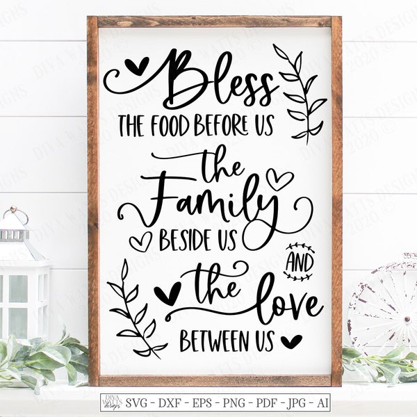 Bless the Food Before Us Printable - Etsy