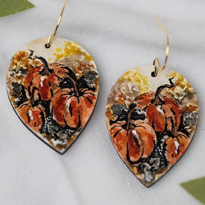 Pumpkin Patch Glowforge Earrings Pumpkin Earrings for Fall Pumpkin Earrings for Glowforge Pumpkin Earrings SVG Autumn Pumpkin Earrings SVG