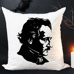 Edgar Allan Poe SVG Edgar Allan Poe Silhouette of Face Poe Face SVG Edgar Allan Poe SVG For Halloween