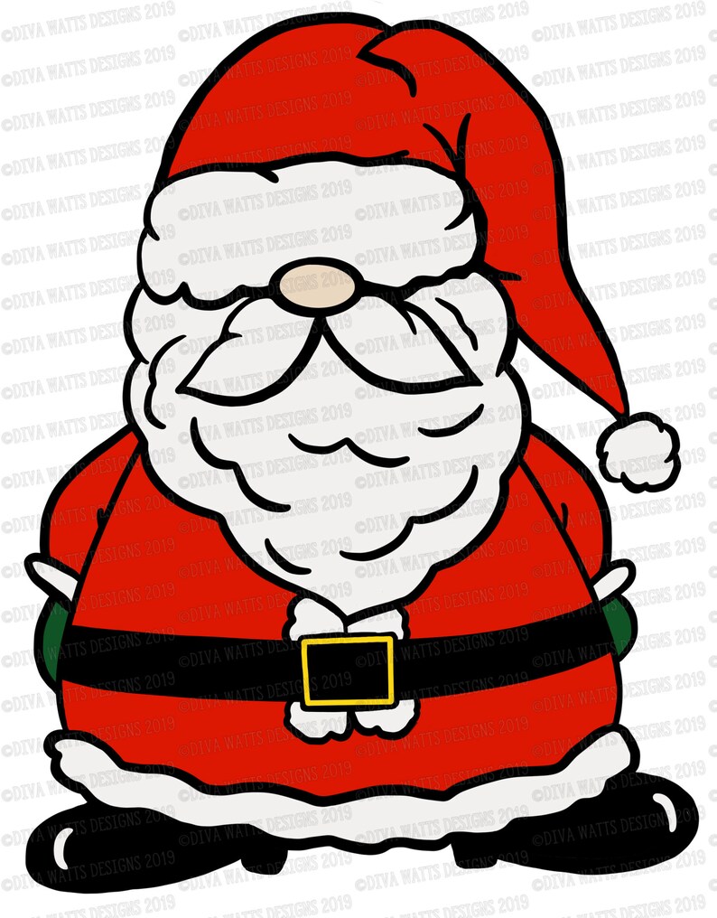 Download SVG Santa Claus Gnome Cutting File St. Nick Kris Kringle ...