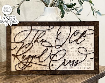 The Old Rugged Cross Laser SVG | Glowforge Ready Design