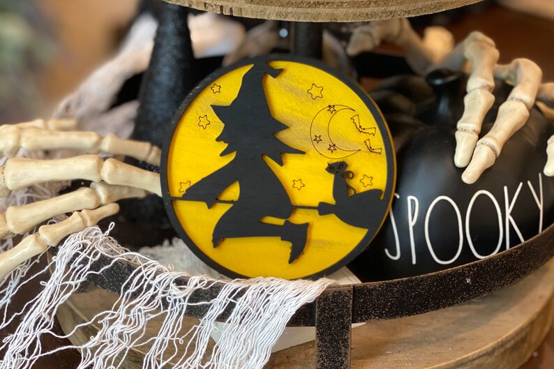 Download 3D Halloween Signs Glowforge SVG Set of 6 Designs Tiered | Etsy