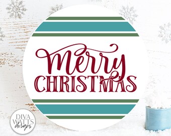 Merry Christmas SVG | Round Design