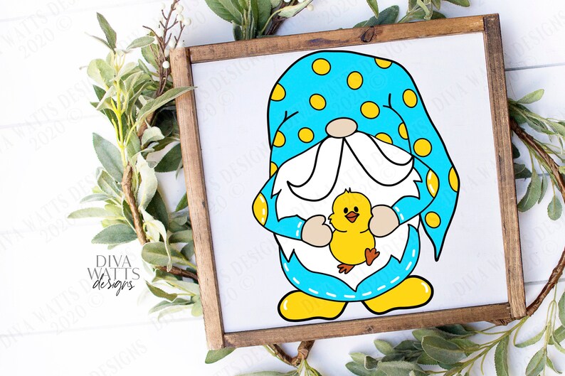 Download SVG Easter Chick Gnome Cutting File Duck Duckie Vinyl | Etsy