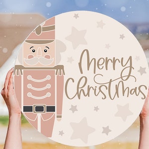 Merry Christmas SVG Nutcracker SVG Christmas Door Hanger SVG Christmas Welcome svg Nutcracker Door Hanger svg Cute Nutcracker Sign