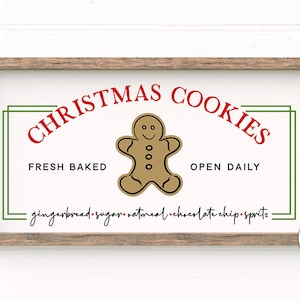 Christmas Cookies SVG | Farmhouse Christmas Sign Design | DXF and More