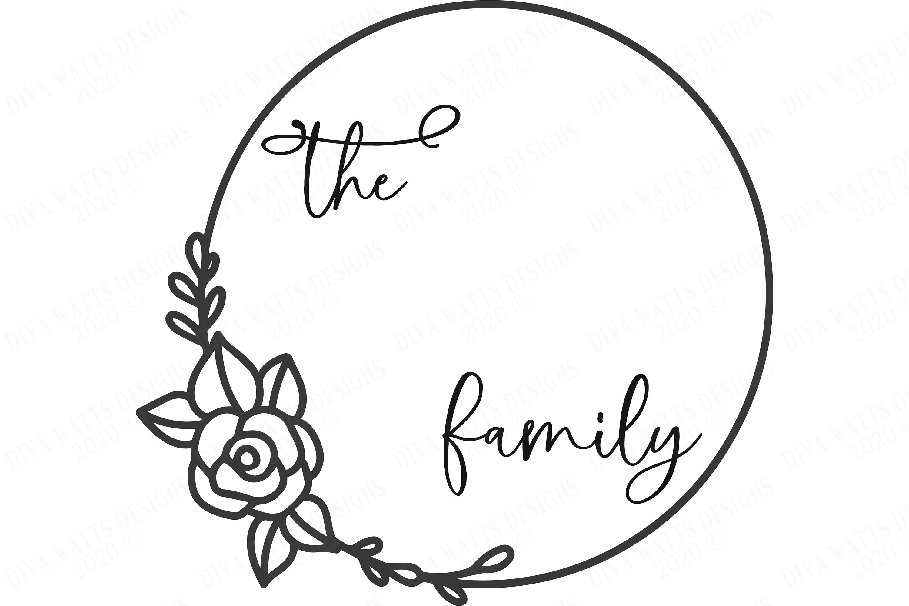 Download SVG Family Monogram Sign | Cutting File | Last Name | Add Your Text & Font | Customize ...