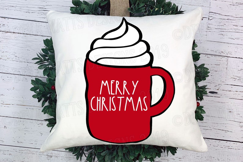 Download SVG Merry Christmas Mug Cutting File Laser Lumpy Red Mug ...