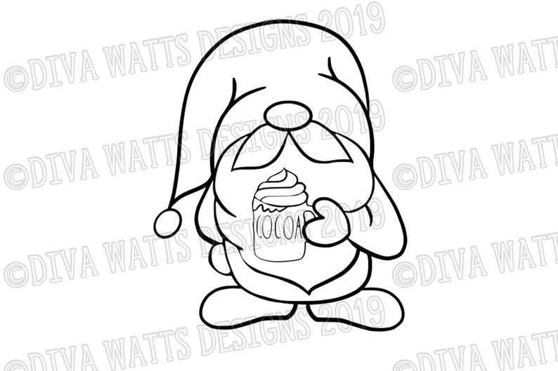 Download SVG Coffee Shop Gnome Cutting File Cafe Bar DXF PNG | Etsy