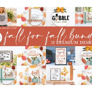 Fall For Fall SVG Bundle | Autumn Designs