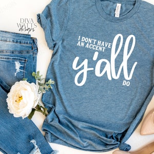 SVG No tengo acento Ustedes sí / Archivo de corte / DXF / Cricut Silhouette / Descarga instantánea / Letrero Almohada Toalla Camisa Más