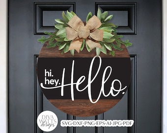 Hi. Hey. Hello. SVG | Welcome Design